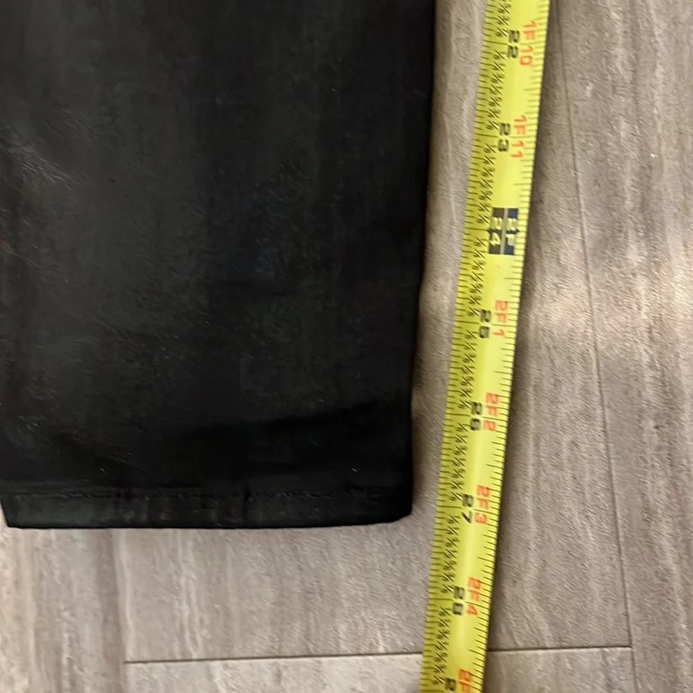 Paige Vertugo Ankle Maternity Coated Black Jeans